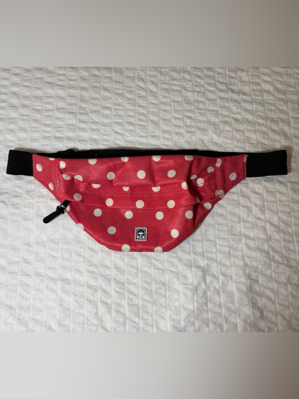 EUC. Obey Limited Print Red Polka Dot Fanny Pack.